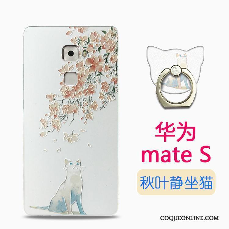 Huawei Mate S Coque Jeunesse Blanc Transparent Style Chinois Beau Silicone