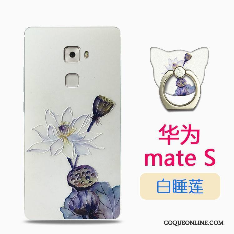 Huawei Mate S Coque Jeunesse Blanc Transparent Style Chinois Beau Silicone