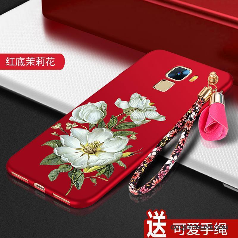 Huawei Mate S Coque Tout Compris Fluide Doux Rouge Étui Tendance Protection Incassable