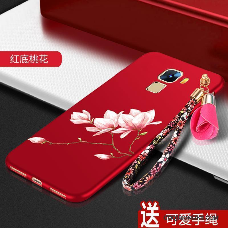 Huawei Mate S Coque Tout Compris Fluide Doux Rouge Étui Tendance Protection Incassable