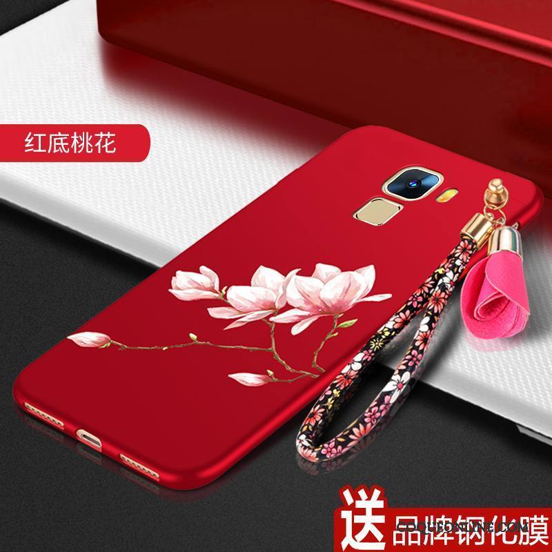 Huawei Mate S Coque Tout Compris Fluide Doux Rouge Étui Tendance Protection Incassable
