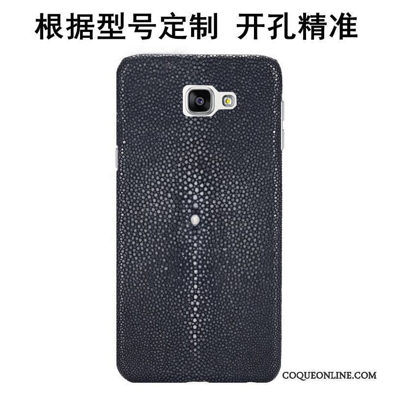 Huawei Mate S Coque Étui Luxe Cuir Véritable Noir Incassable Tendance Couvercle Arrière