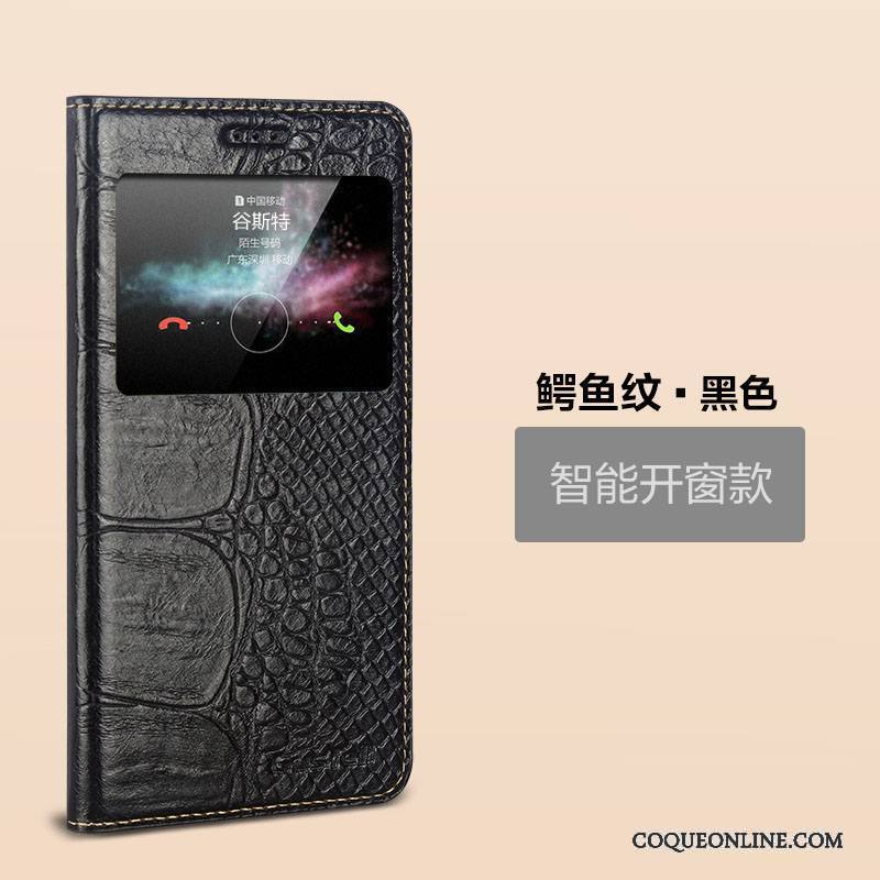 Huawei Mate S Cuir Véritable Dormance Coque Téléphone Portable Étui Étui En Cuir Protection