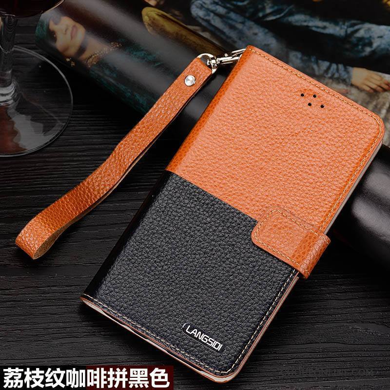 Huawei Mate S Difficile Cuir Véritable Coque De Téléphone Téléphone Portable Protection Rouge Étui En Cuir