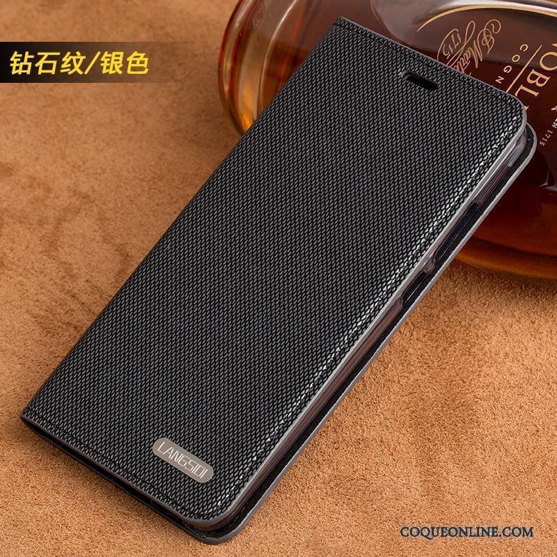 Huawei Mate S Tendance Business Coque De Téléphone Argent Luxe Cuir Véritable Incassable