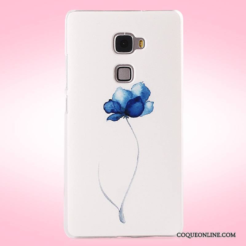 Huawei Mate S Violet Peinture Difficile Protection Coque De Téléphone Délavé En Daim Étui