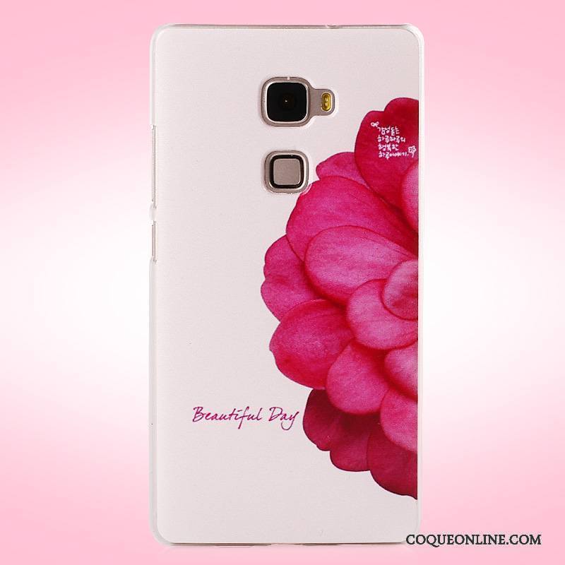 Huawei Mate S Violet Peinture Difficile Protection Coque De Téléphone Délavé En Daim Étui