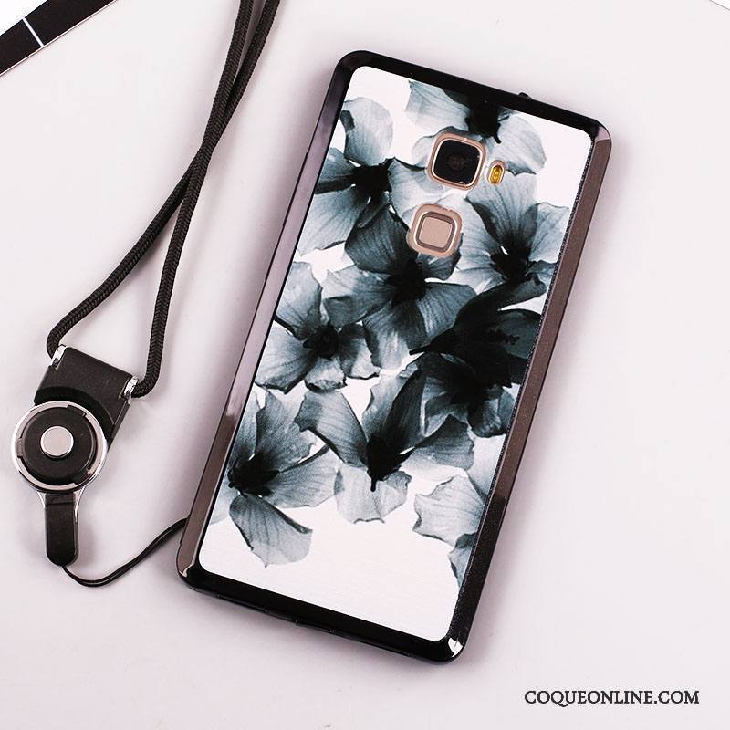 Huawei Mate S Étui Blanc Peinture Protection Coque Nouveau Ornements Suspendus