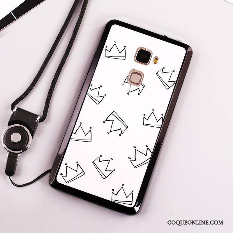 Huawei Mate S Étui Blanc Peinture Protection Coque Nouveau Ornements Suspendus