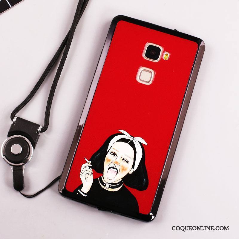 Huawei Mate S Étui Blanc Peinture Protection Coque Nouveau Ornements Suspendus