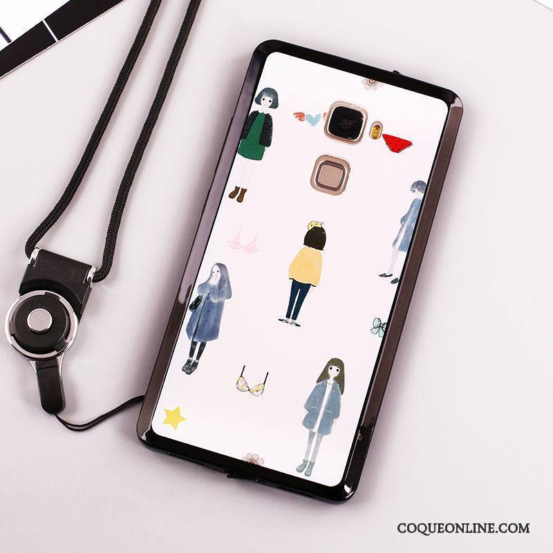 Huawei Mate S Étui Blanc Peinture Protection Coque Nouveau Ornements Suspendus