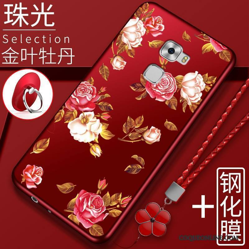 Huawei Mate S Étui Protection Coque De Téléphone Incassable Rouge Silicone Nouveau