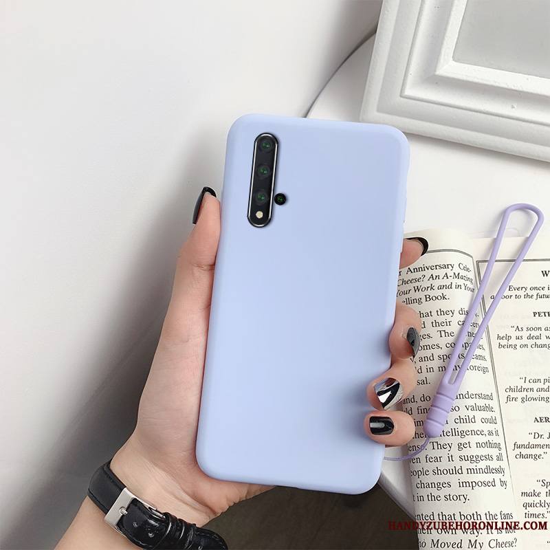 Huawei Nova 5t Coque Couleur Unie Personnalité Simple Rouge Tout Compris Créatif Étui