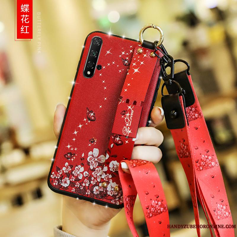 Huawei Nova 5t Coque Mode Tout Compris Incassable Délavé En Daim Créatif Net Rouge Tendance