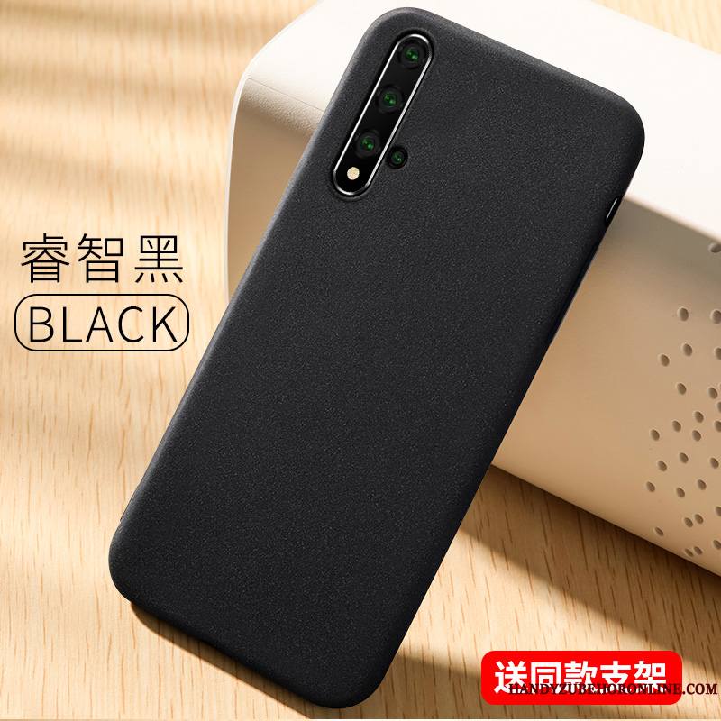 Huawei Nova 5t Coque Étui Créatif Protection Fluide Doux Tendance Délavé En Daim Silicone