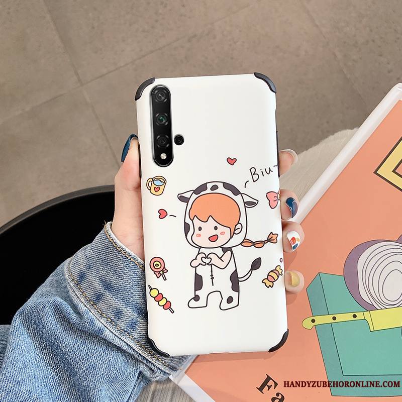 Huawei Nova 5t Dessin Animé Rat Vert Incassable Coque De Téléphone Silicone Amoureux