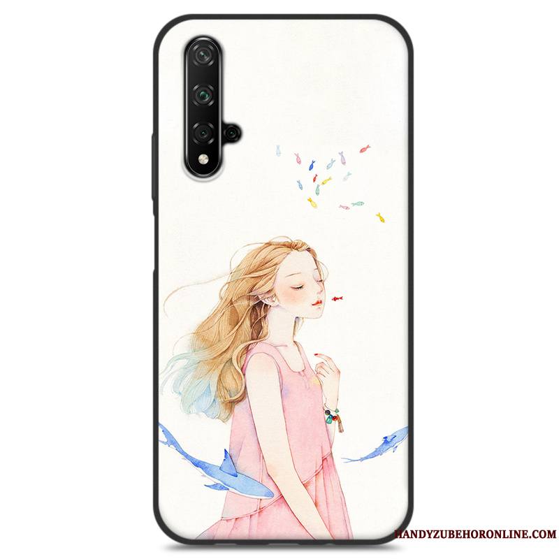 Huawei Nova 5t Frais Coque De Téléphone Protection Vert Petit Étui Silicone