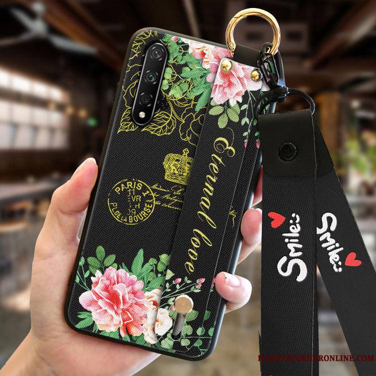 Huawei Nova 5t Incassable Nouveau Mode Silicone Rose Coque De Téléphone