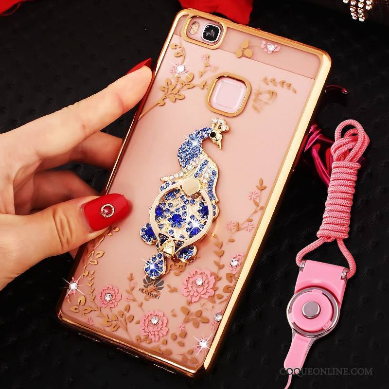 Huawei Nova Anneau Or Protection Étui Coque De Téléphone Ornements Suspendus Strass