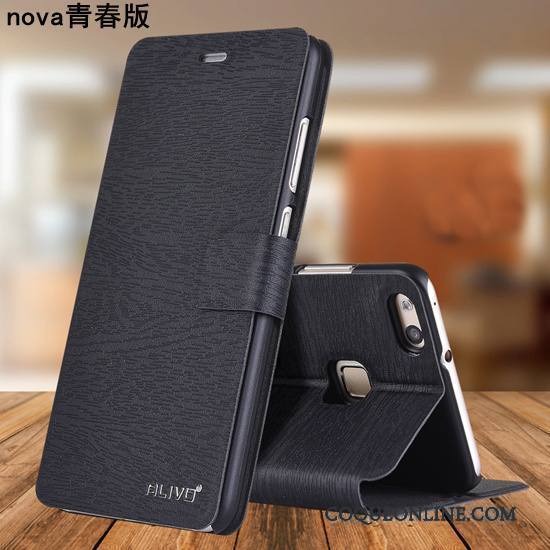 Huawei Nova Clamshell Étui En Cuir Protection Coque De Téléphone Incassable Jeunesse