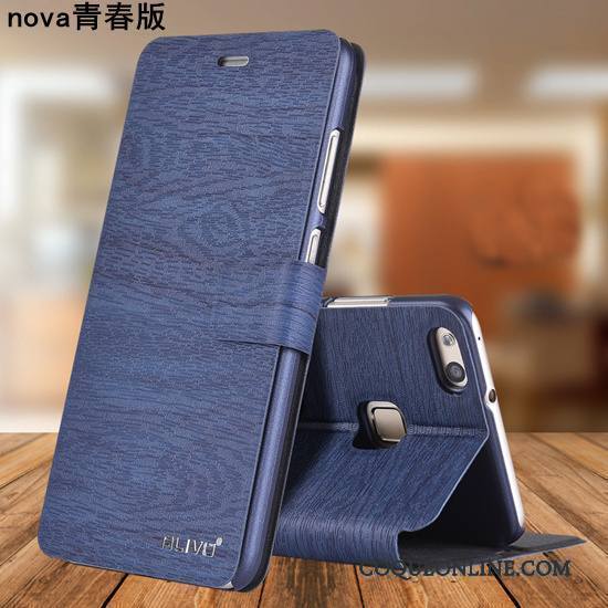 Huawei Nova Clamshell Étui En Cuir Protection Coque De Téléphone Incassable Jeunesse