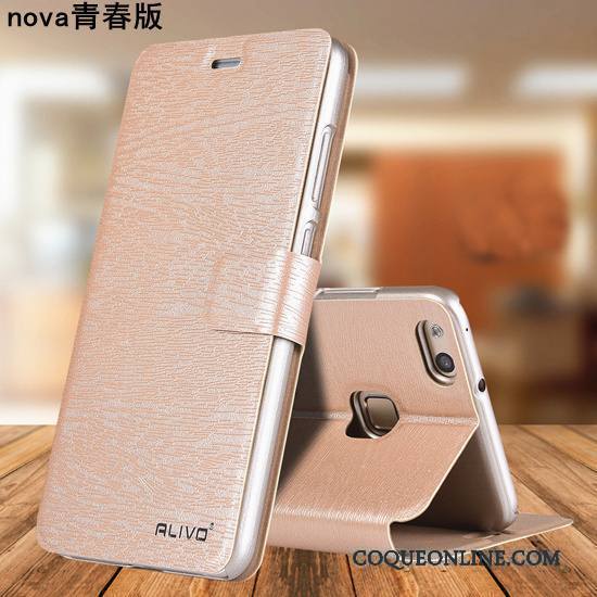 Huawei Nova Clamshell Étui En Cuir Protection Coque De Téléphone Incassable Jeunesse