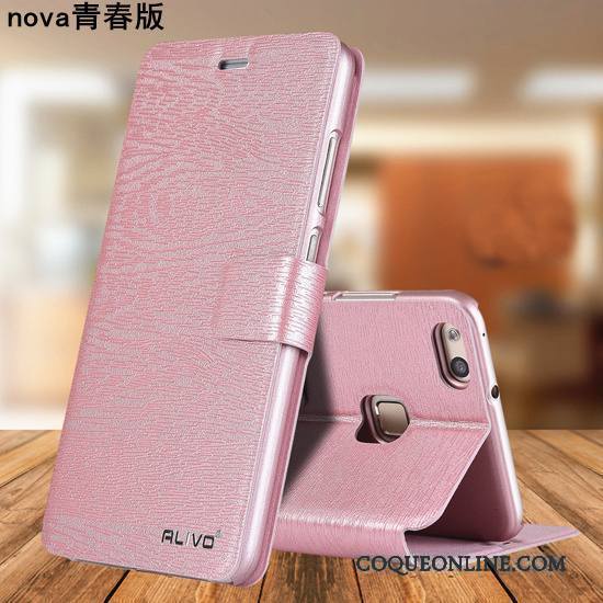 Huawei Nova Clamshell Étui En Cuir Protection Coque De Téléphone Incassable Jeunesse