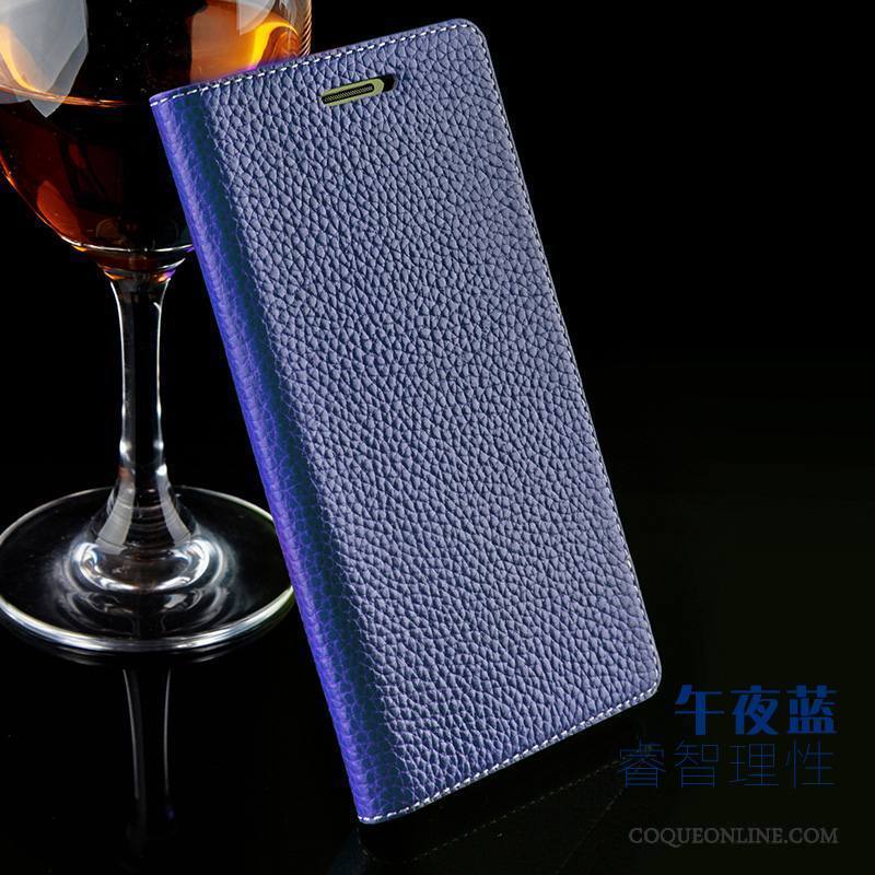 Huawei Nova Coque Cuir Véritable Fluide Doux Marron Clamshell Protection Incassable Difficile