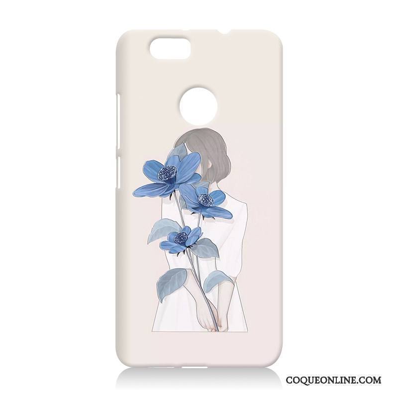 Huawei Nova Coque De Téléphone Bleu Dessin Animé Difficile Gaufrage Étui Nouveau