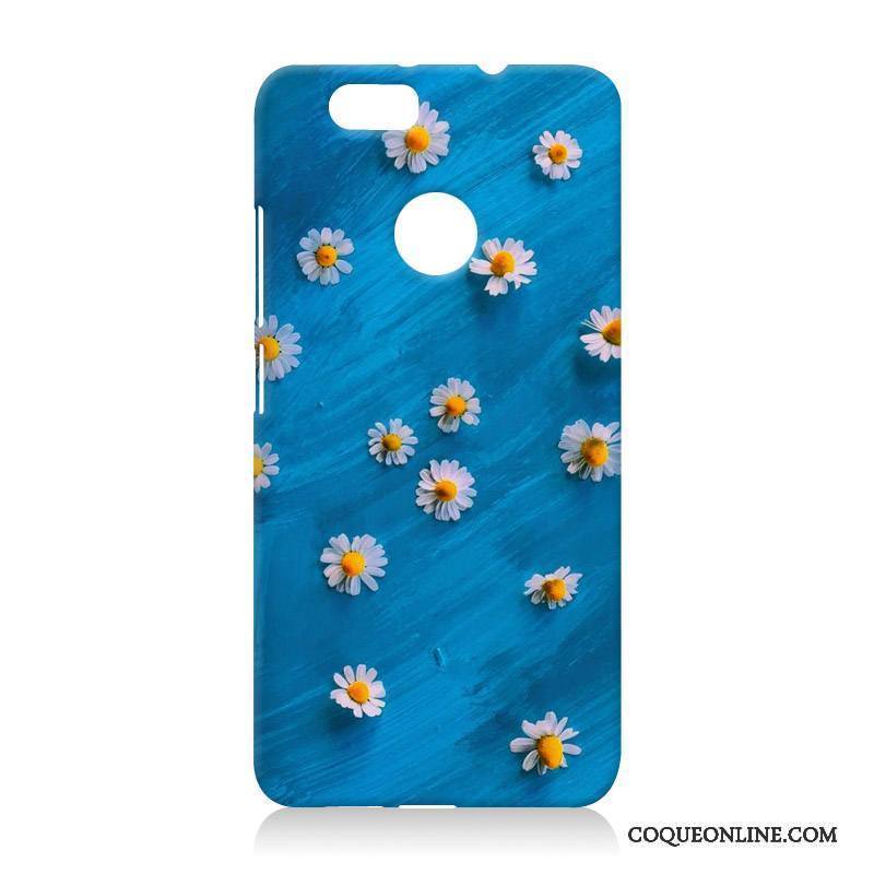 Huawei Nova Coque De Téléphone Bleu Dessin Animé Difficile Gaufrage Étui Nouveau