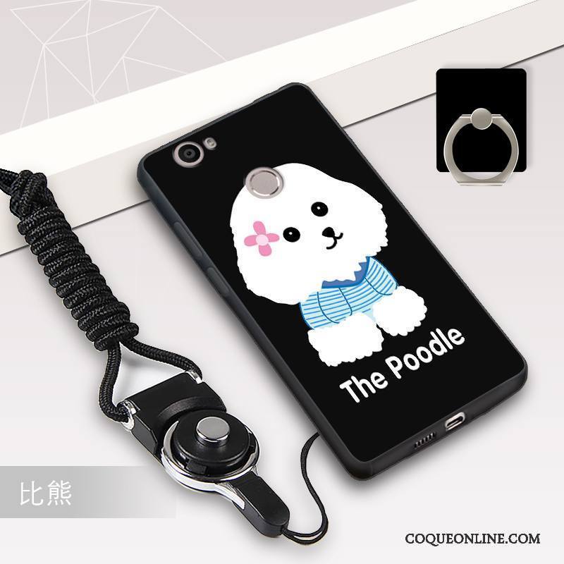 Huawei Nova Coque De Téléphone Incassable Fluide Doux Étui Ornements Suspendus Noir