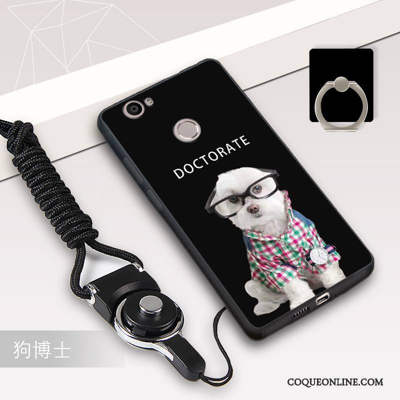 Huawei Nova Coque De Téléphone Incassable Fluide Doux Étui Ornements Suspendus Noir