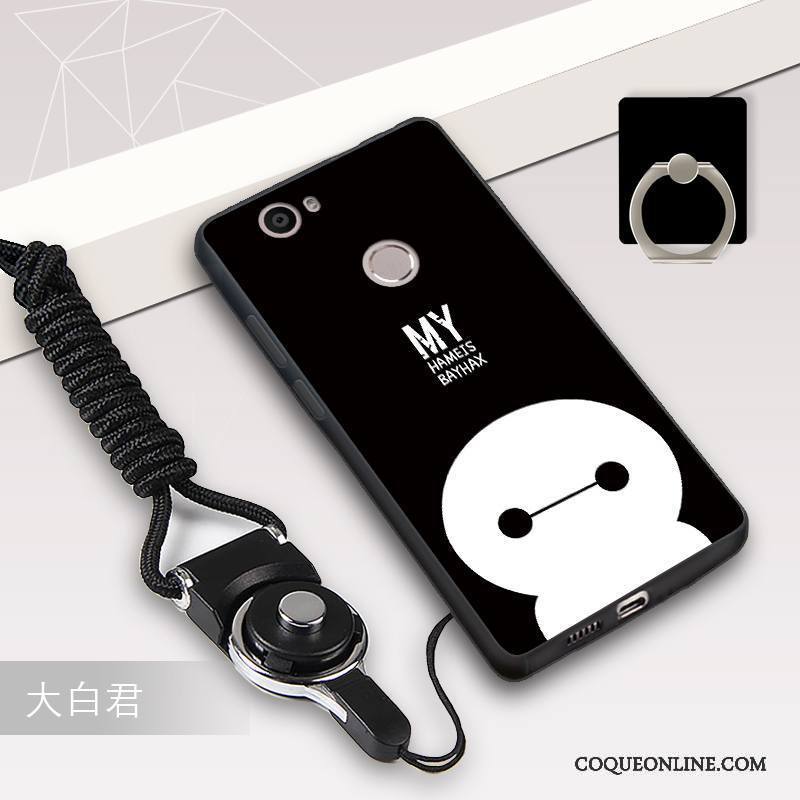 Huawei Nova Coque De Téléphone Incassable Fluide Doux Étui Ornements Suspendus Noir