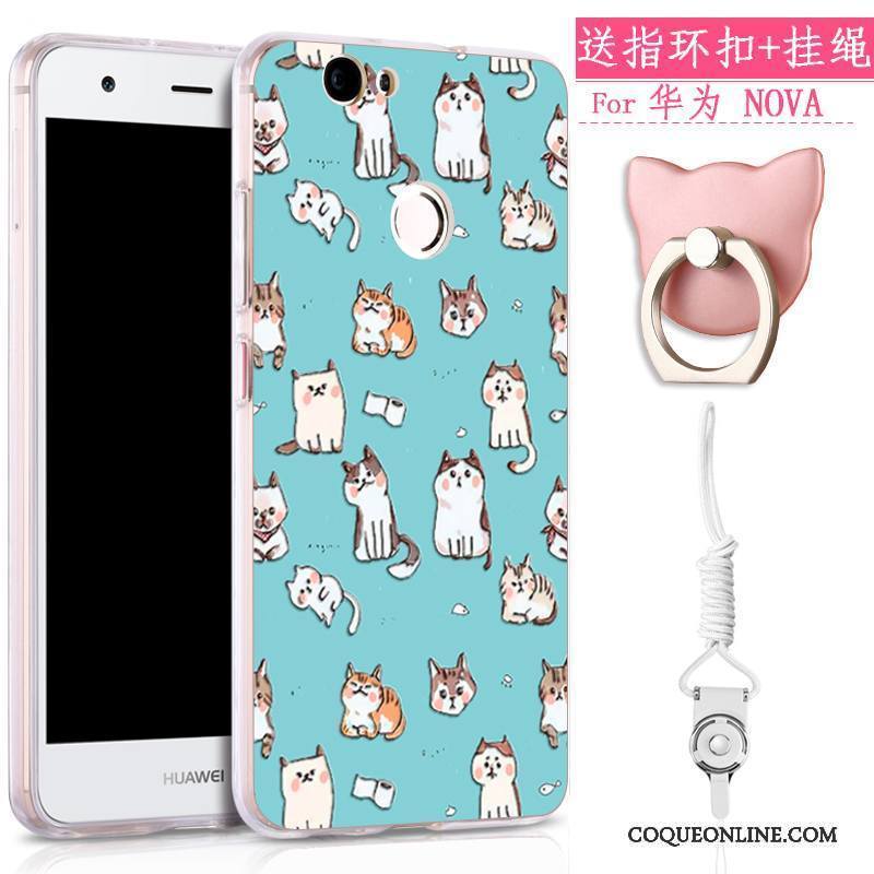 Huawei Nova Coque De Téléphone Tout Compris Charmant Ornements Suspendus Incassable Gaufrage Tendance