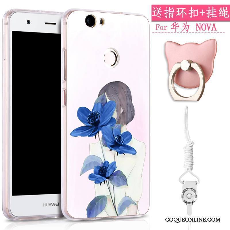 Huawei Nova Coque De Téléphone Tout Compris Charmant Ornements Suspendus Incassable Gaufrage Tendance