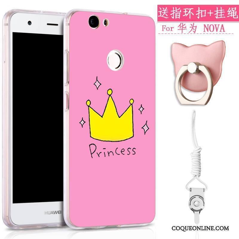 Huawei Nova Coque De Téléphone Tout Compris Charmant Ornements Suspendus Incassable Gaufrage Tendance