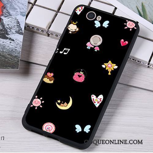 Huawei Nova Coque Téléphone Portable Incassable Ornements Suspendus Fluide Doux Silicone Protection Rose