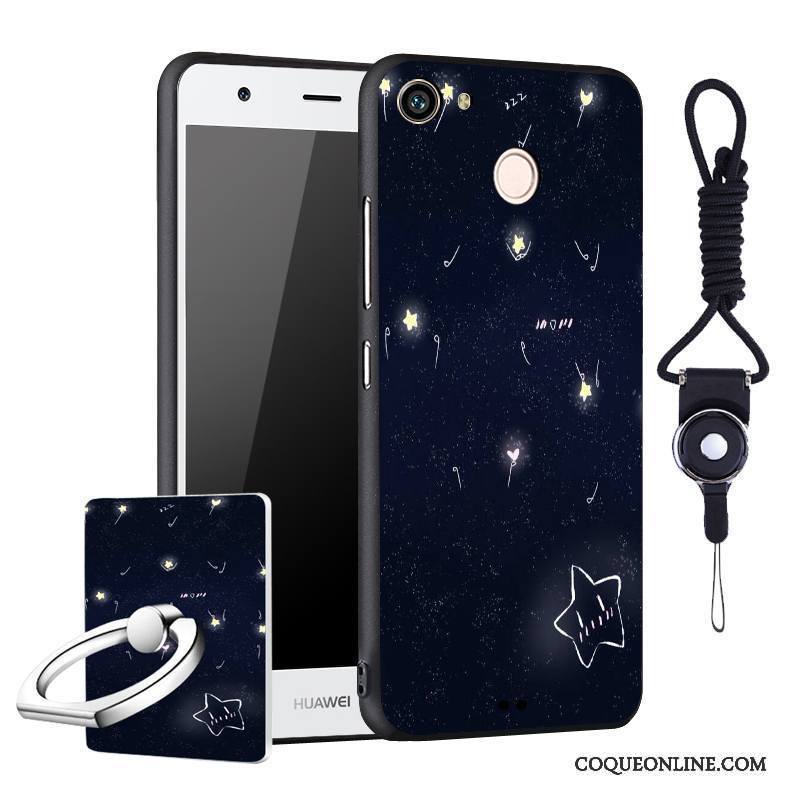 Huawei Nova Dessin Animé Coque De Téléphone Étui Délavé En Daim Protection Fluide Doux Incassable