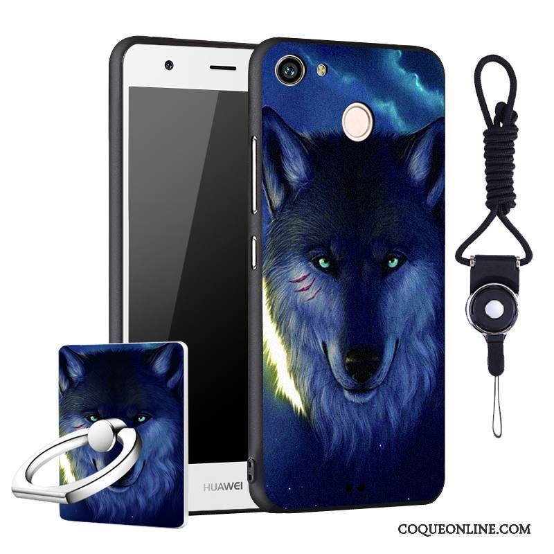 Huawei Nova Dessin Animé Coque De Téléphone Étui Délavé En Daim Protection Fluide Doux Incassable