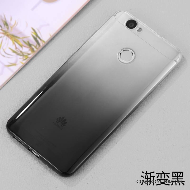 Huawei Nova Dégradé Fluide Doux Tendance Bleu Clair Étui Coque De Téléphone Créatif