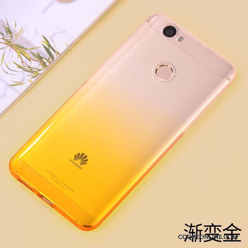 Huawei Nova Dégradé Fluide Doux Tendance Bleu Clair Étui Coque De Téléphone Créatif