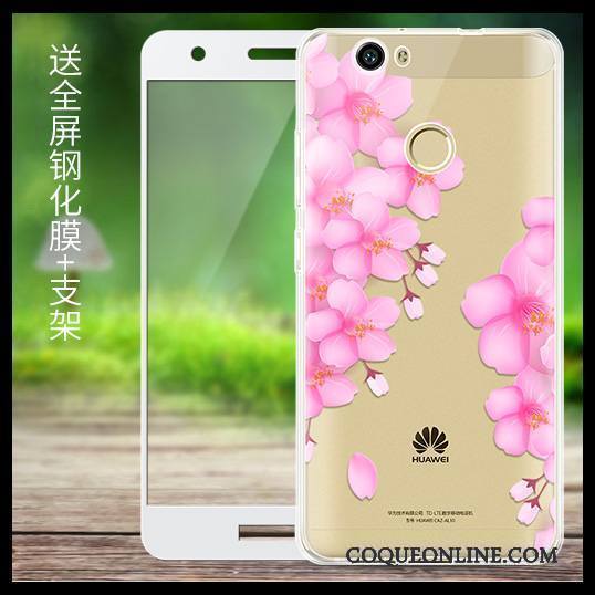 Huawei Nova Fluide Doux Dessin Animé Noir Étui Téléphone Portable Silicone Coque De Téléphone