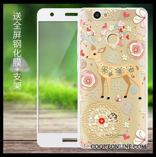 Huawei Nova Fluide Doux Dessin Animé Noir Étui Téléphone Portable Silicone Coque De Téléphone