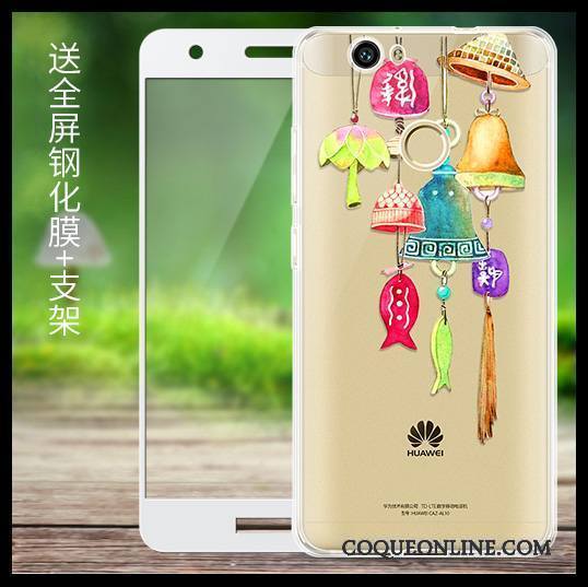 Huawei Nova Fluide Doux Dessin Animé Noir Étui Téléphone Portable Silicone Coque De Téléphone