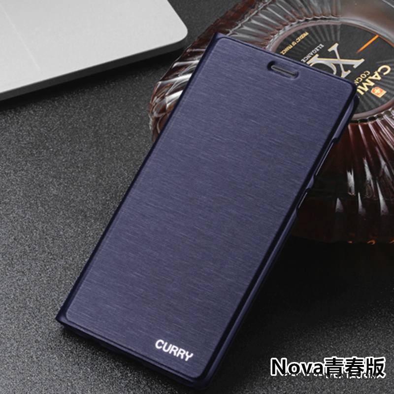 Huawei Nova Housse Noir Coque De Téléphone Protection Étui En Cuir Jeunesse