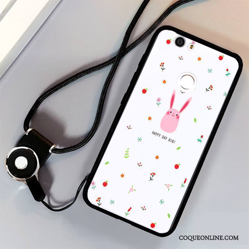 Huawei Nova Incassable Coque De Téléphone Silicone Fluide Doux Créatif Rose Ornements Suspendus