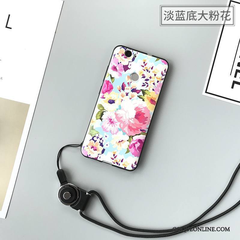 Huawei Nova Incassable Étui Fluide Doux Coque De Téléphone Vert Difficile Peinture