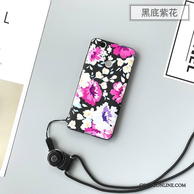 Huawei Nova Incassable Étui Fluide Doux Coque De Téléphone Vert Difficile Peinture