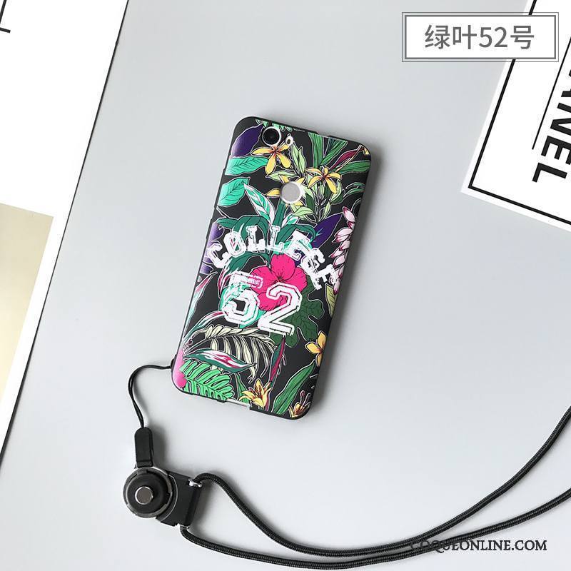 Huawei Nova Incassable Étui Fluide Doux Coque De Téléphone Vert Difficile Peinture