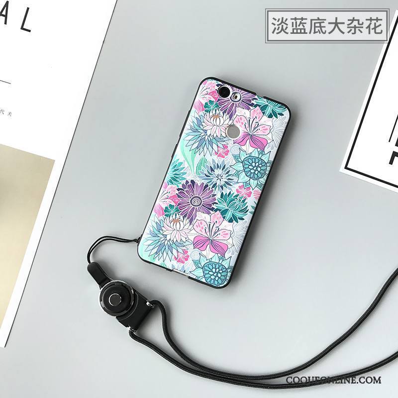 Huawei Nova Incassable Étui Fluide Doux Coque De Téléphone Vert Difficile Peinture